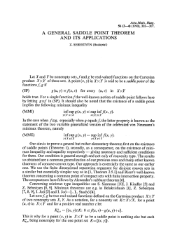 A general saddle point theorem and its applications