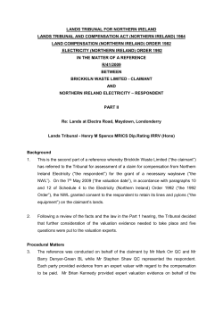 Brickkiln Waste v NIE (part 2) - Northern Ireland Courts and