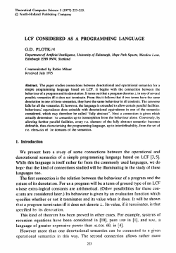 LCF Considered as a Programming Language