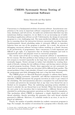 CHESS: Systematic Stress Testing of Concurrent Software
