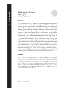 Administrative Change