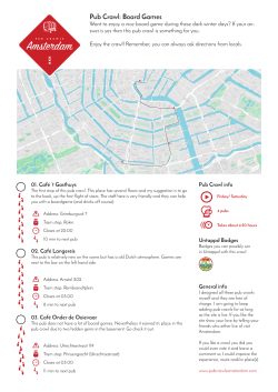 Pub Crawl: Board Games