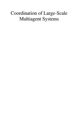 Coordination of Large-Scale Multiagent Systems