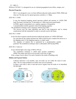 802.11 Wireless LAN 802.11 is designed for use in a limited