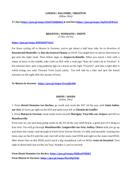 LONDON / BALCOMBE / BRIGHTON (80km, 50m) 1ST Part https