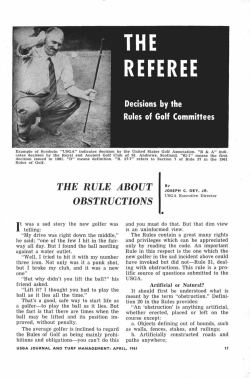 the rule about obstructions