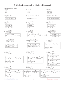( ) ( ) x +1 ( ) x2 + 4 ( )