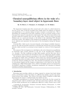 Chemical nonequilibrium effects in the wake of a boundary