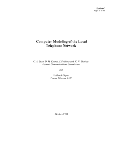 The Hybrid Cost Proxy Model - Maryland Public Service Commission