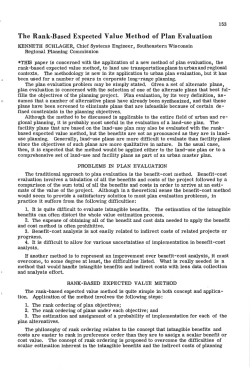 The Rank-Based Expected Value Method of Plan Evaluation