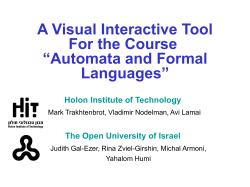 Automata and Formal Languages