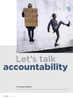 Sabinet | Let`s talk accountability