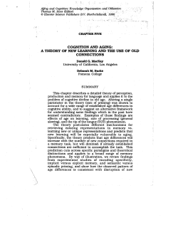 cognition and aging: a theory of new learning and