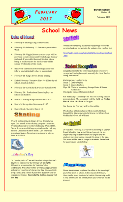 February 2017 Newsletter