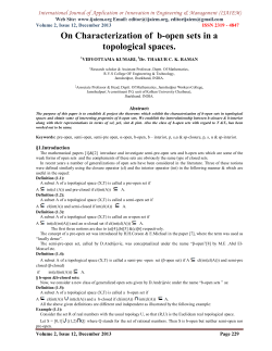 On Characterization of b-open sets in a topological spaces.
