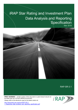 Data Analysis and Reporting Specification