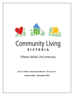 OUTCOME MANAGEMENT RESULTS January 2013 &ndash; December