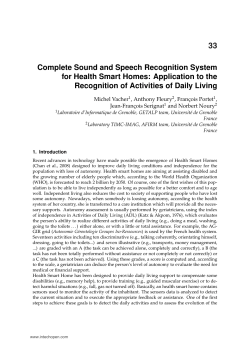 Complete Sound and Speech Recognition System for