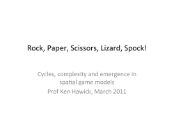Rock, Paper, Scissors, Lizard, Spock!