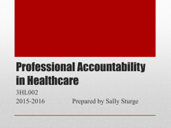 Professional Accountability in Healthcare