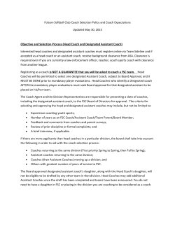 Coach Selection Process