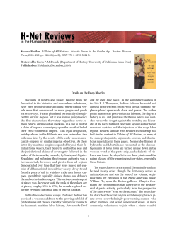 Devils on the Deep Blue Sea - H-Net