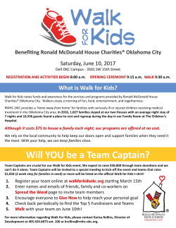 Team Captain - Ronald McDonald House Charities of Oklahoma City