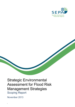 Flood Risk Management Strategies - SEA Scoping Report