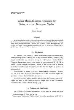 Linear Radon-Nikodym Theorems for States on a von Neumann