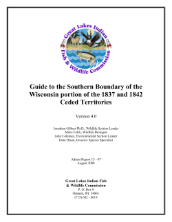 Guide to the Southern Boundary of the Wisconsin portion of