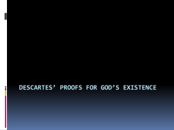 Descartes Argument for God`s Existence