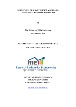 Robustness of Binary Choice Models to Conditional Heteroscedasticity