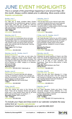 This is a sample of the great things happening in and