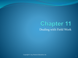 Dealing with Field Work and Data Quality Issues