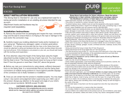 Pure Fun Swing Seat 9303SS