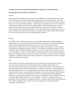 An Improved Internal Standard Ratio Quantitation