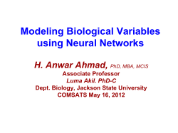Broiler Growth Modeling - Biostatistical Consulting Center