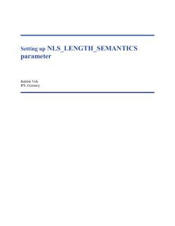 NLS_LENGTH_SEMANTICS - Informatica Knowledge Base