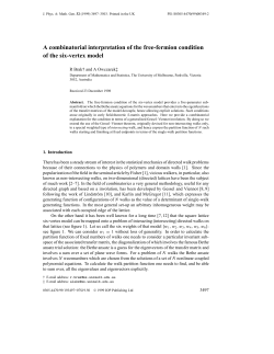 A combinatorial interpretation of the free