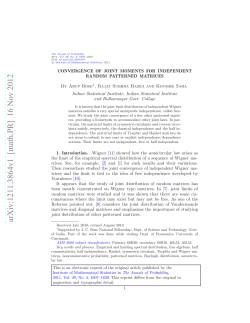 Convergence of joint moments for independent random