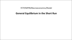 General Equilibrium in the Short Run