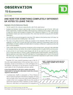 observation - TD Bank Group