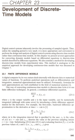 Development of Discrete- Time Models