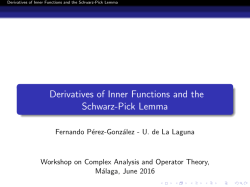 Derivatives of Inner Functions and the Schwarz