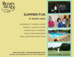 summer fun - Boar`s Head Inn