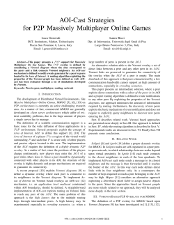 AOI-Cast Strategies for P2P Massively Multiplayer Online Games