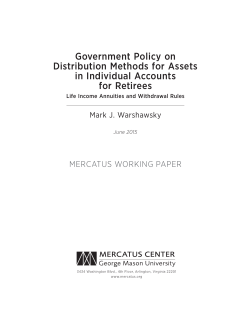 Government Policy on Distribution Methods for