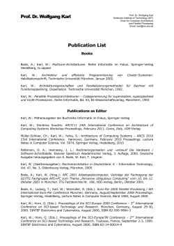 Professioneller Brief - Lehrstuhl f&uuml;r Rechnerarchitektur und