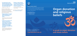 Organ donation and religious beliefs
