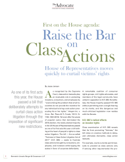 House of Representatives moves quickly to curtail victims` rights First